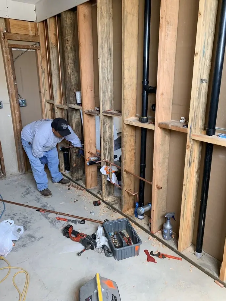 Commercial rough-in plumbing for Water Heater Replacement in Aycock Crossing